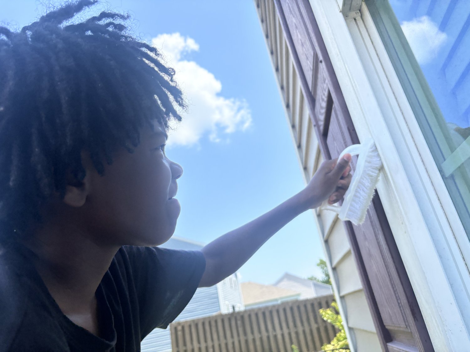 Cleaning the windows